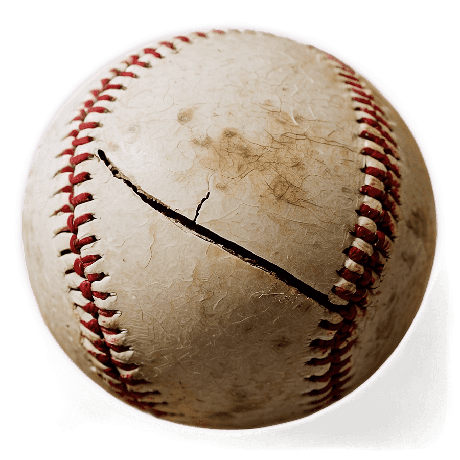 Retro-Faded Baseball PNG tdh
