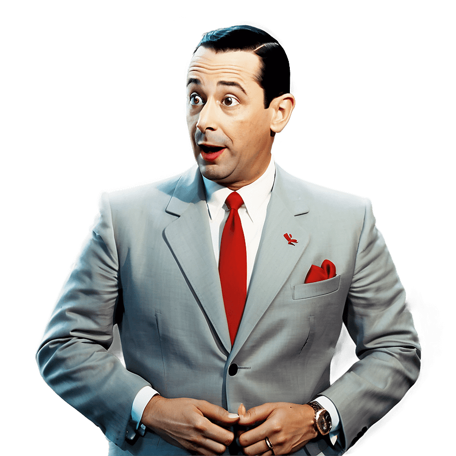Pee Wee Herman Digital Artwork PNG jrk