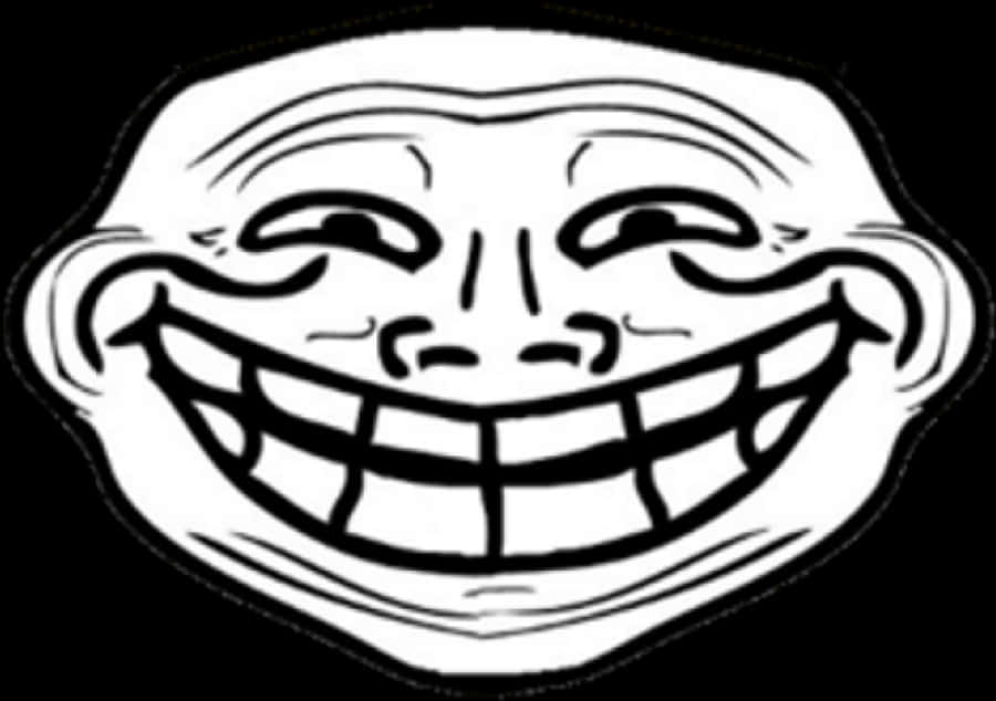 Trollface Png Transparent Images - Troll Face Front View, Png Download