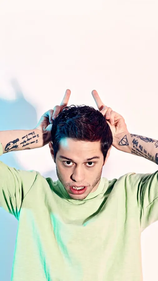 Distinctive portrait of Pete Davidson during a Complex interview