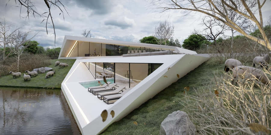 Design de Casa Subterrânea Moderna em Hilversum