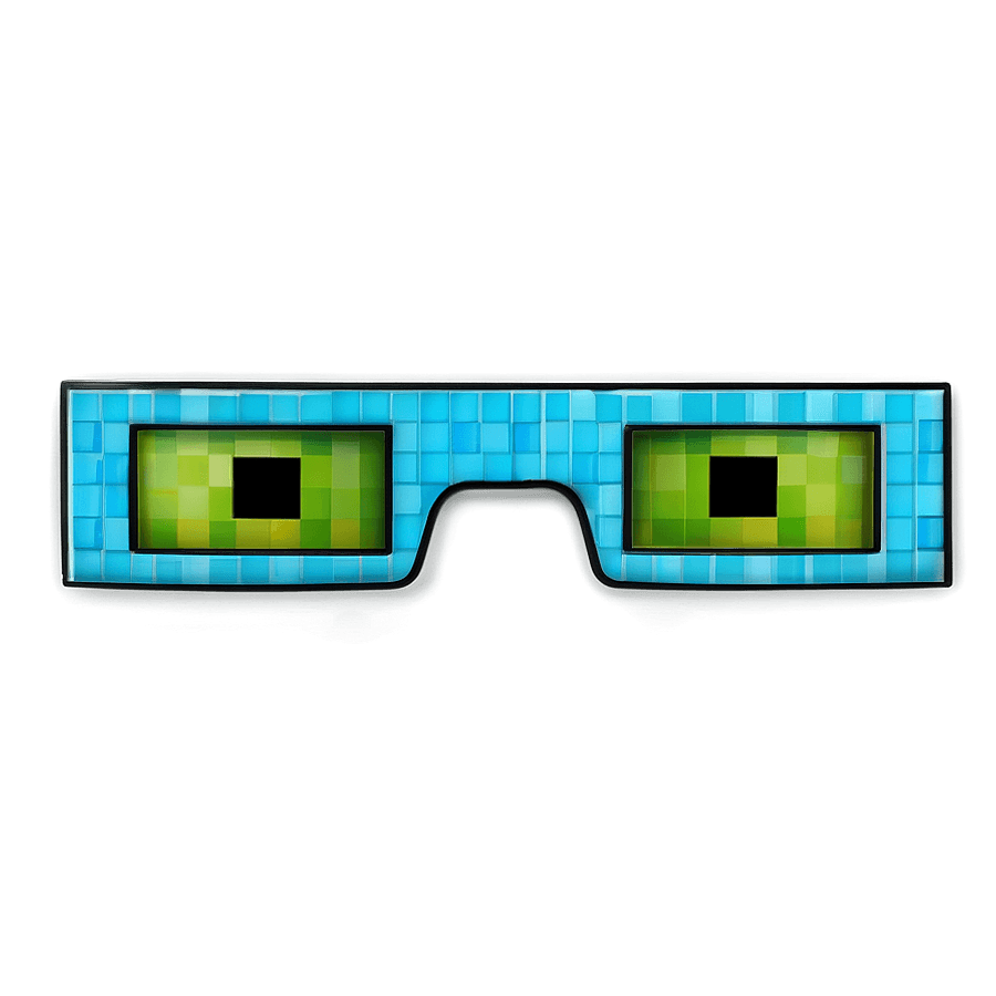 Slime Block Minecraft Glasses PNG 61