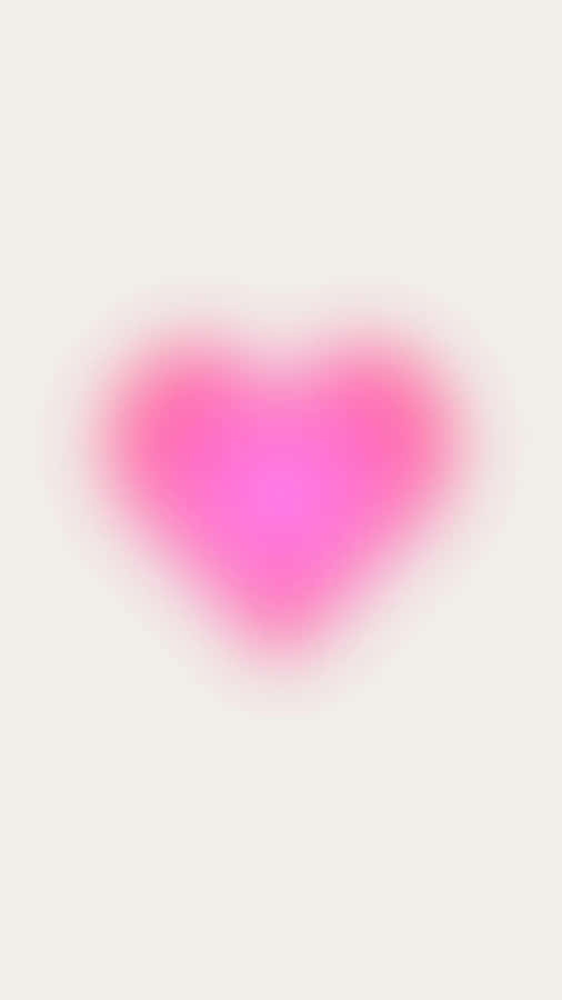 Abstrakte pinke Herzglut
