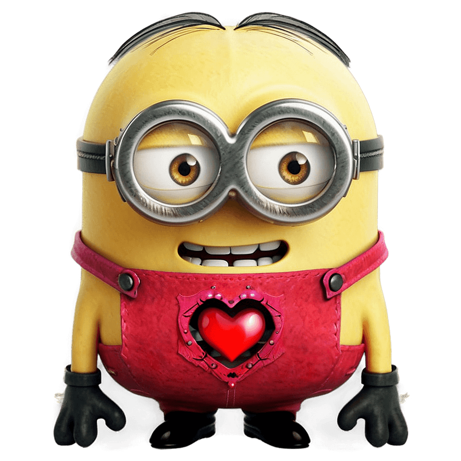 Minion Love Heart PNG ddt