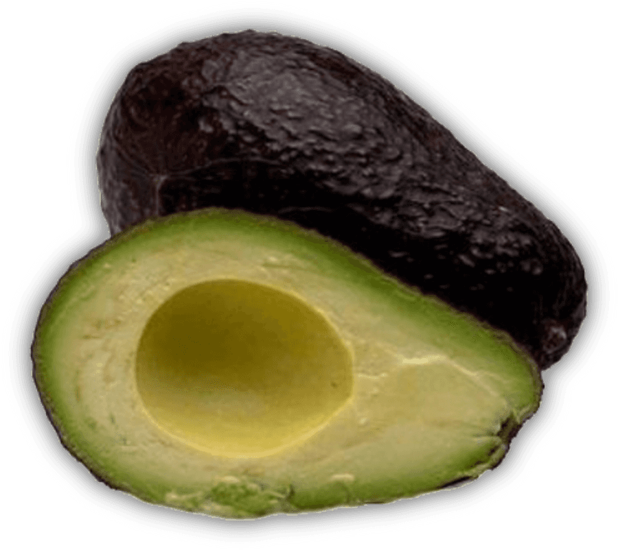 Fresh Halved Avocado