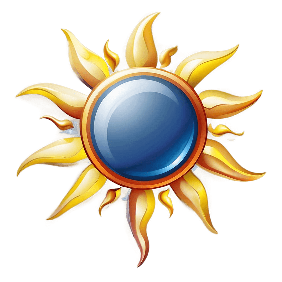 Cartoon Sun Icon PNG lyp