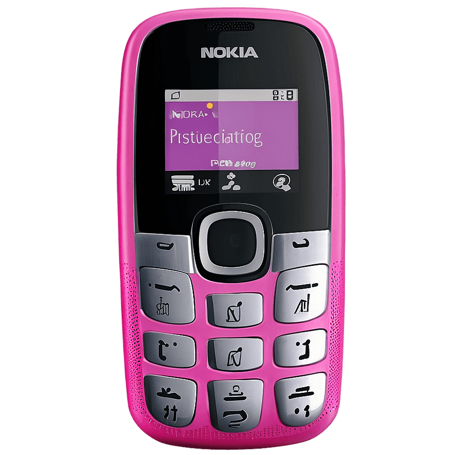Nokia Phone in Pink PNG 20