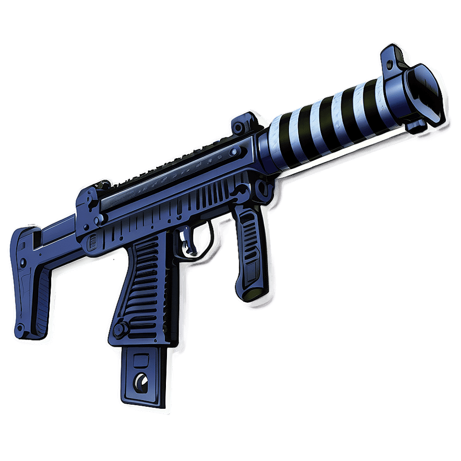 Uzi Firearm Graphic PNG jrs27