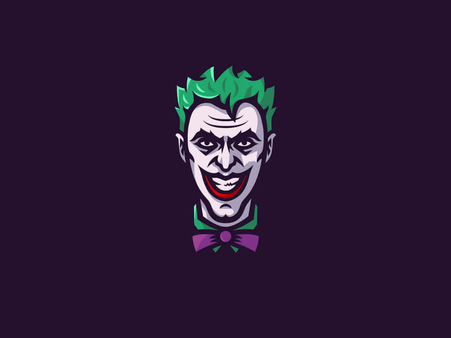 Affascinantearte del Joker che raffigura l'iconico villain in un caos colorato.