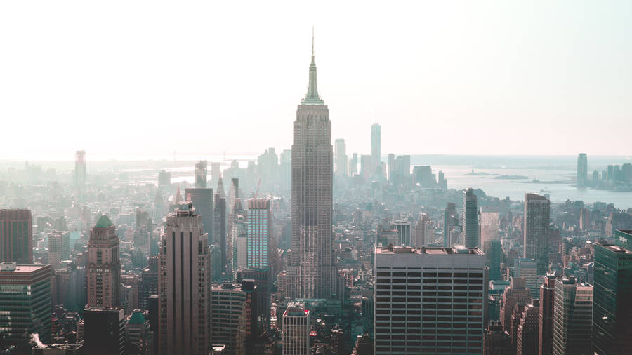 Empire State Building NYC Daytime Skyline