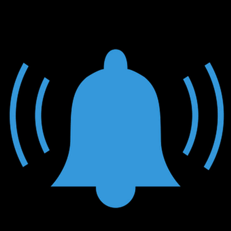 Blue Notification Bell Icon