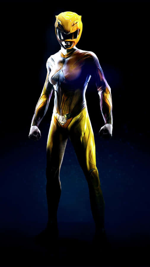 Gul ranger kraftpose