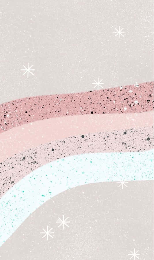 Ondas Brilhantes em Rosa Blush