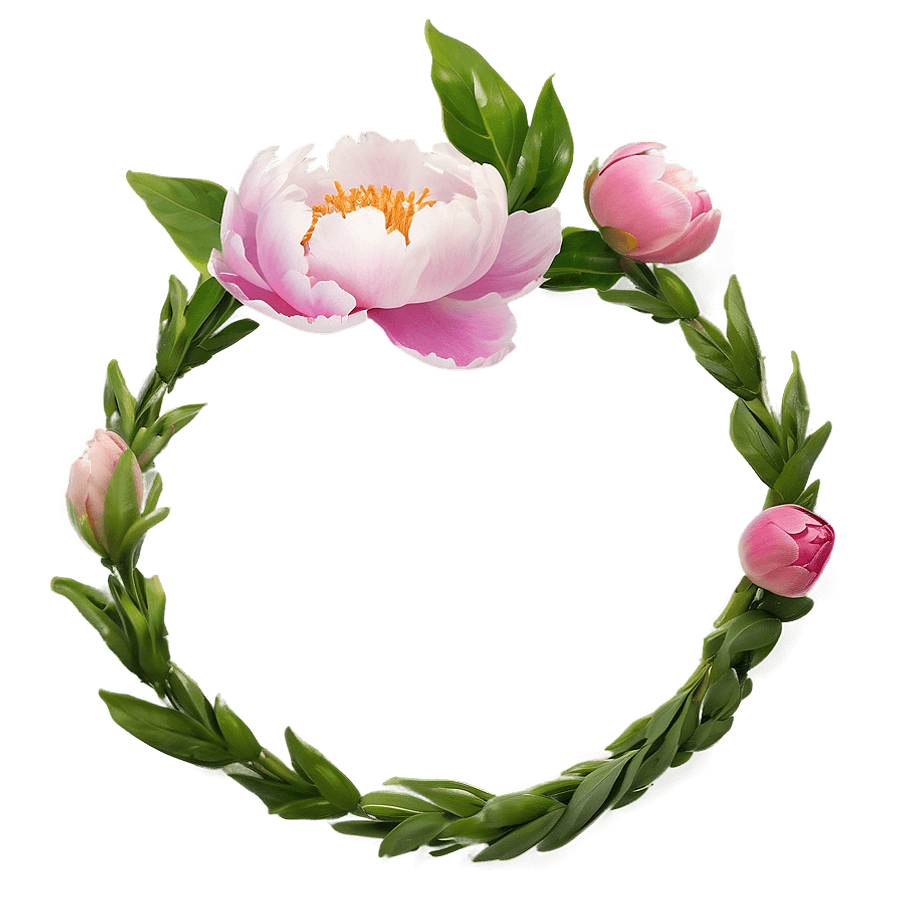 Peony Flower Crown PNG hoj
