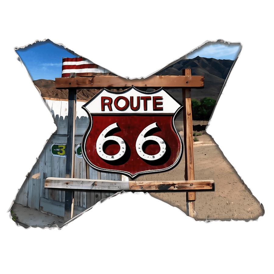 Route 66 Map PNG lvc12
