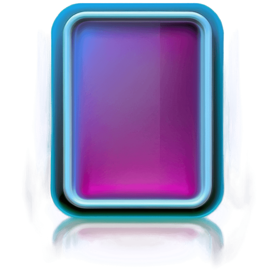 Dynamic Neon Rectangle PNG 06272024