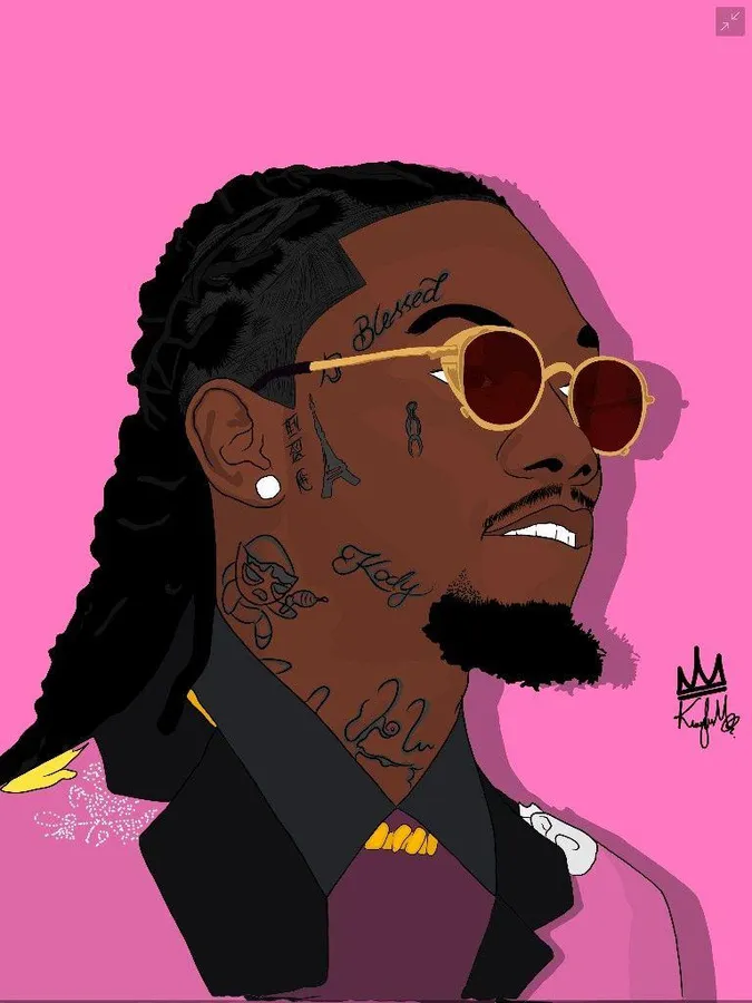 Offset Dope Cartoon