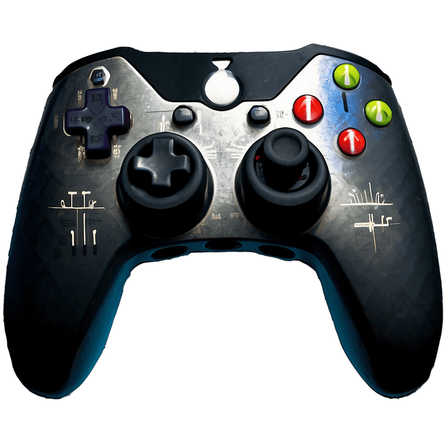 Dual Analog Video Game Controller PNG 05252024