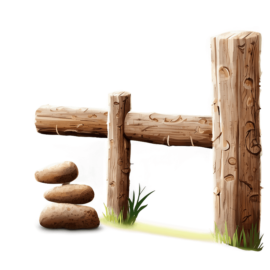 wooden post d