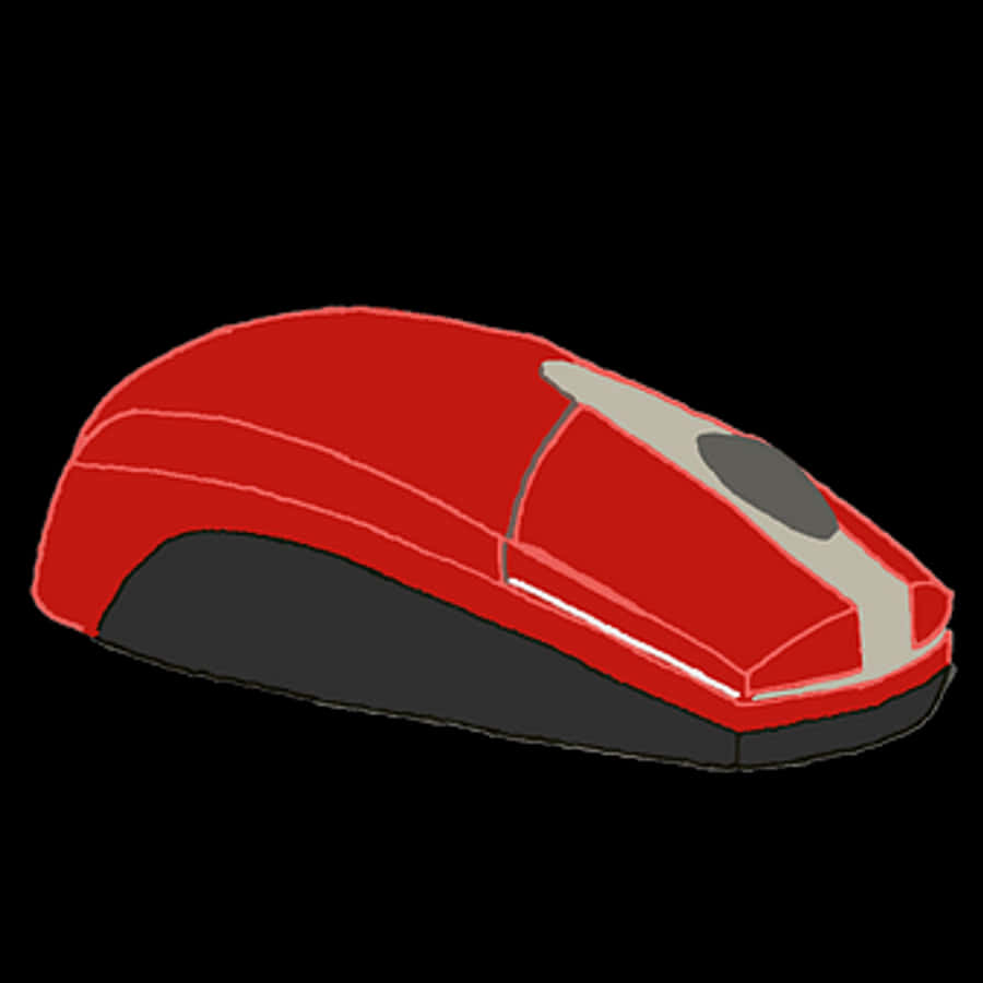 Red Computer Mouse Graphic