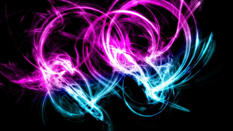 Redemoinhos Neon Abstratos