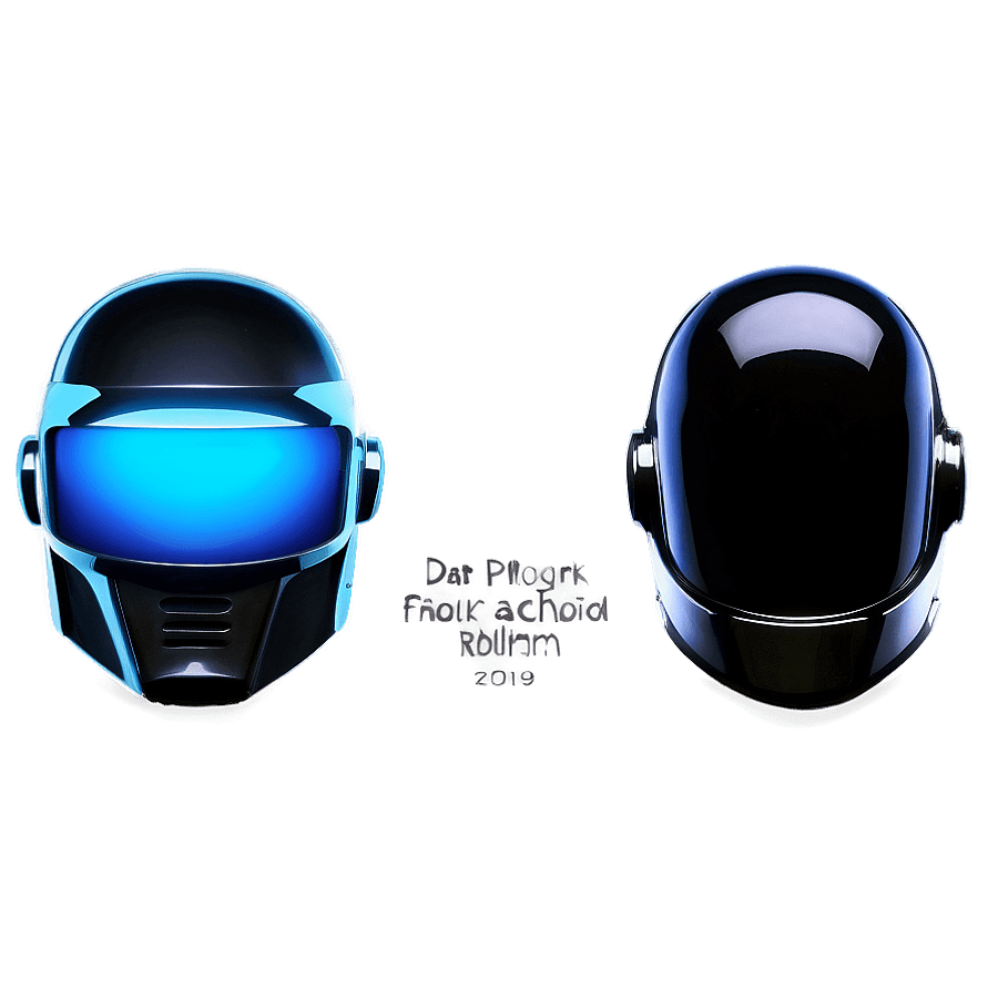 Daft Punk Glowing Helmets PNG fpq80