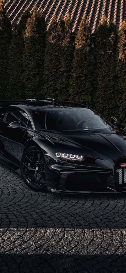 Bugatti Veyron fremvises på det nye Iphone Xs tapet.