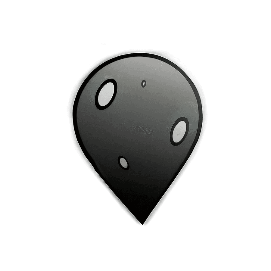 Black and White Location Icon PNG 05262024