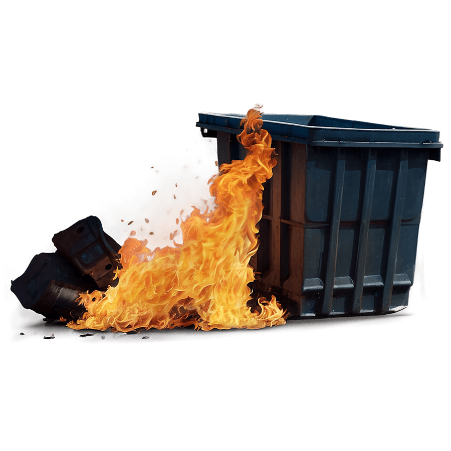 Dumpster Fire Warning PNG 89