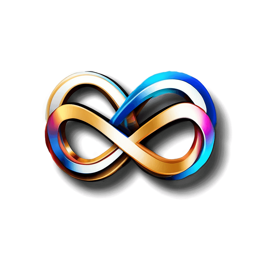 Infinity Sign with Modern Elegance PNG yii69