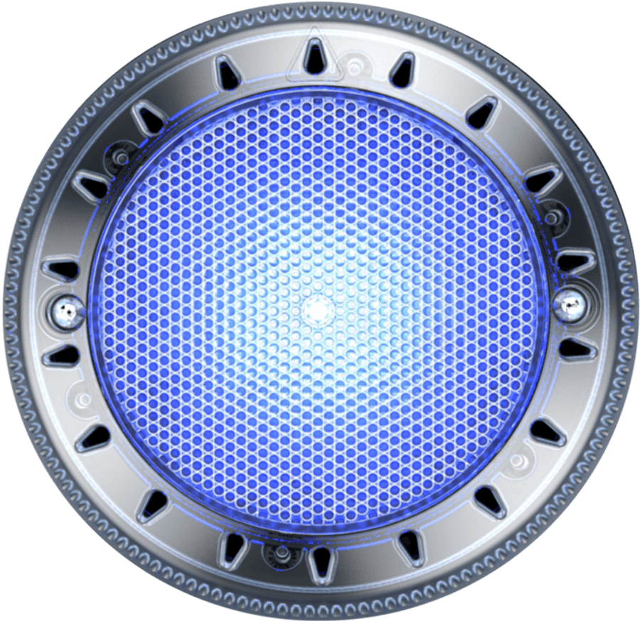 Circular Blue Spa Jet Closeup