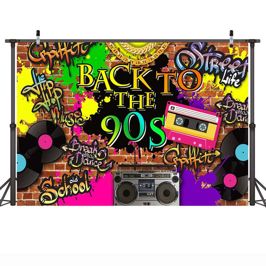 90s Theme Background