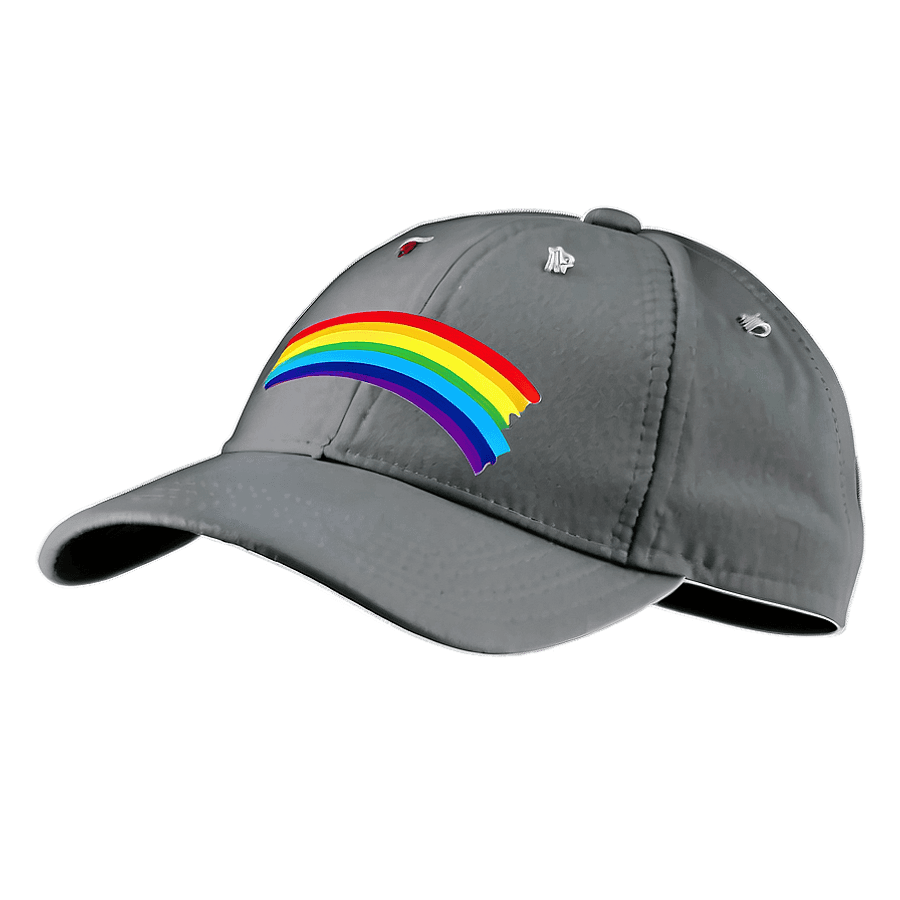 Rainbow Baseball Cap PNG lmm