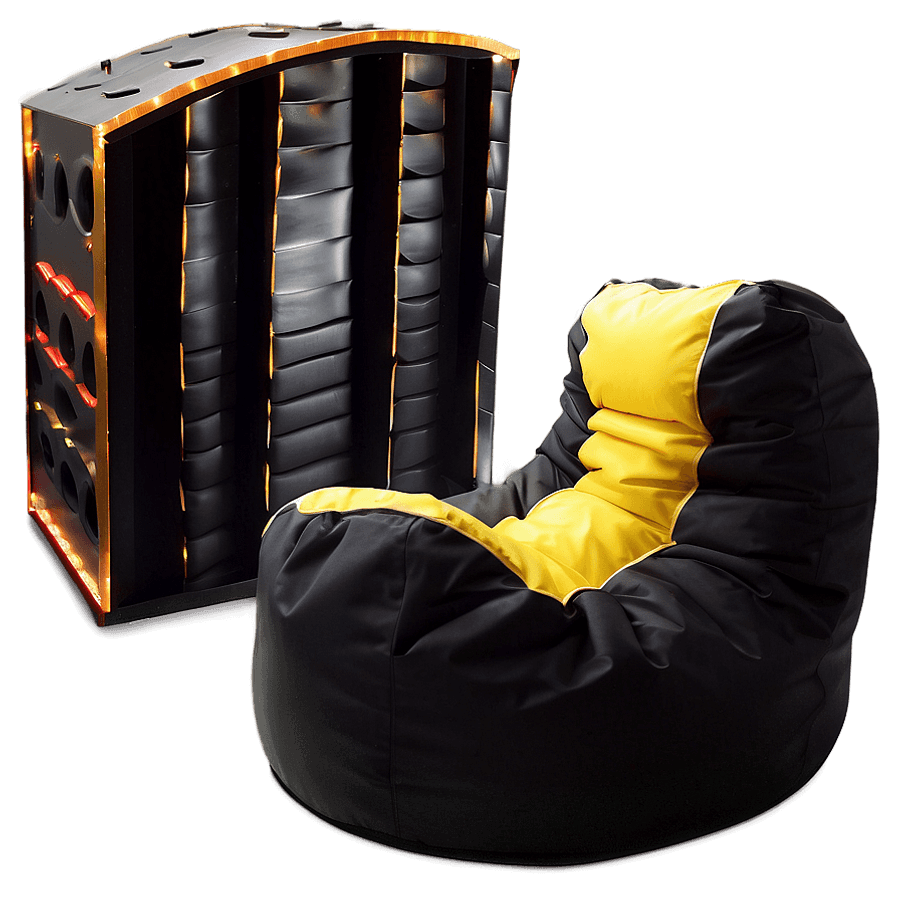 Modern Bean Bag Chair PNG 06282024