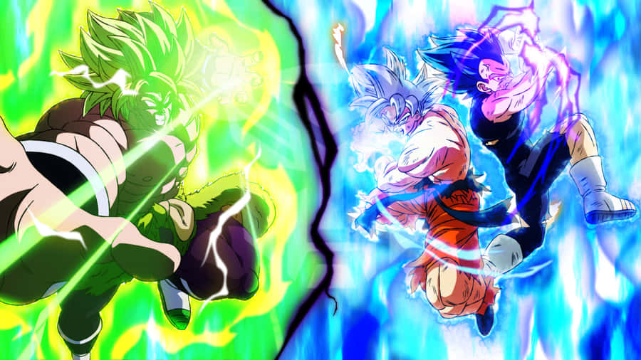 Vegetaund Broly 1920 x 1080 Hintergrundbild