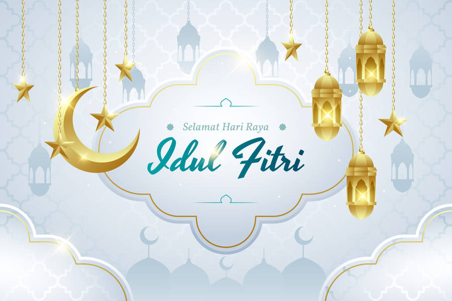 Idul Fitri White Clouds