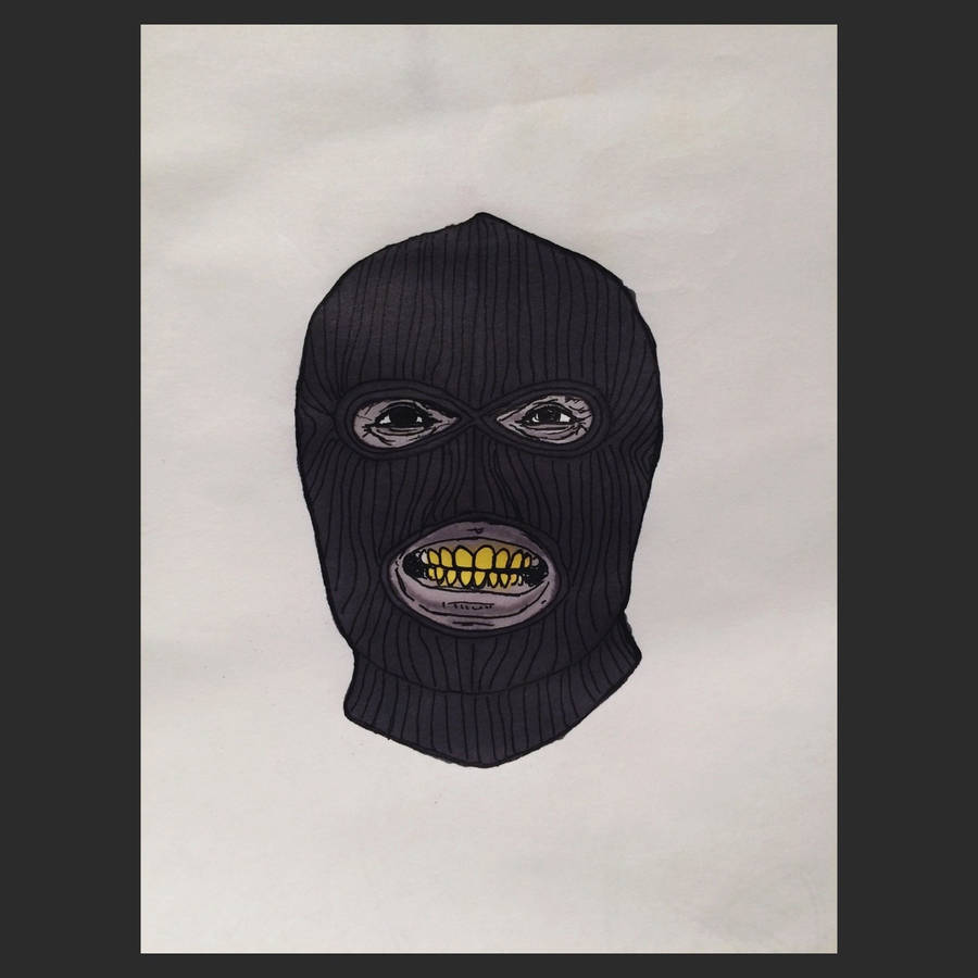 Opgrader din vinter garderobe med et stilfuldt sort ski maske tapet.