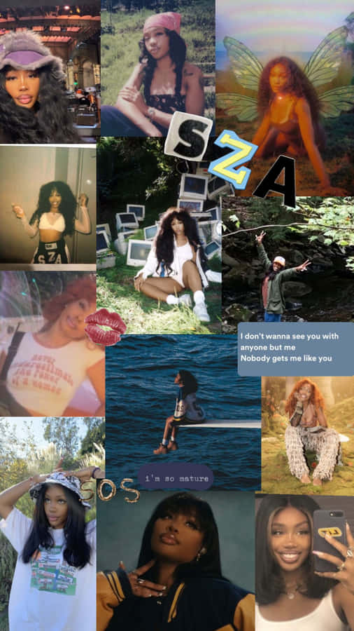 S Z A Collage Ästhetik