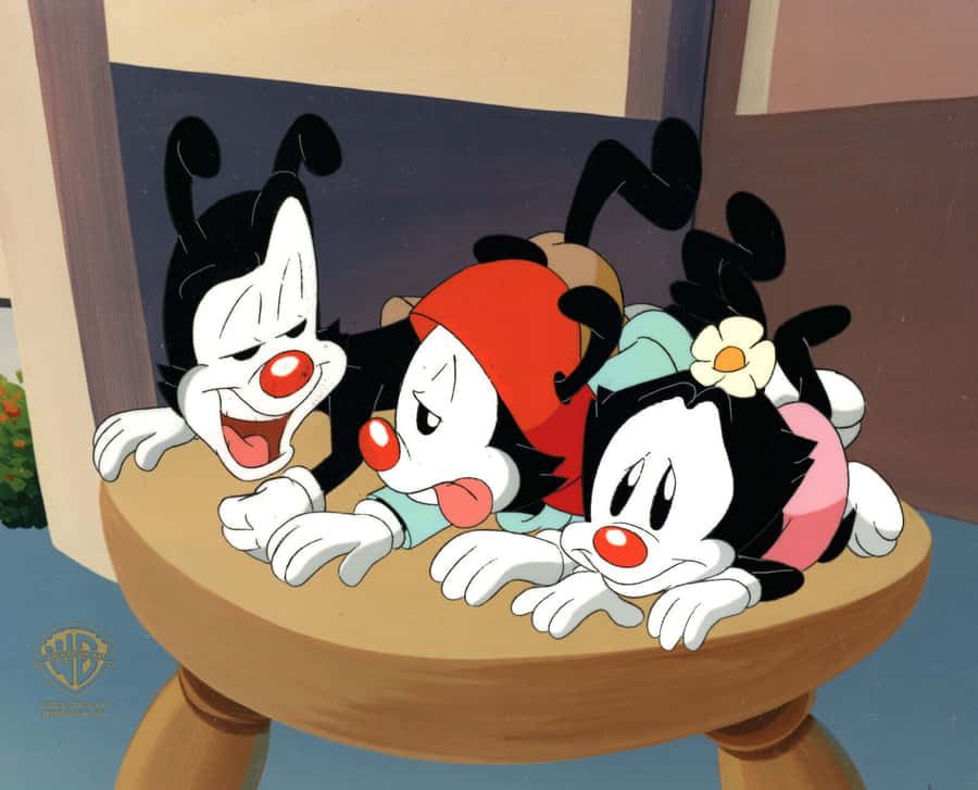Dot,Wakko og Yakko gør klar til endnu en dag fyldt med sjov og ballade.