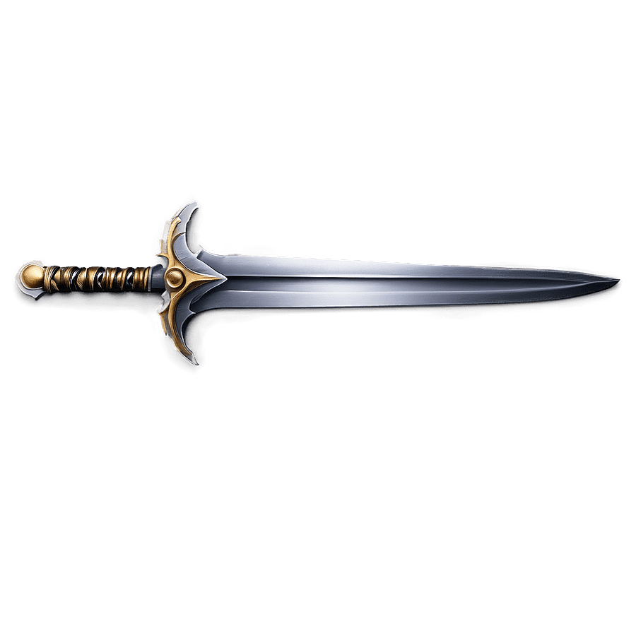 Silver Excalibur Sword PNG 06292024