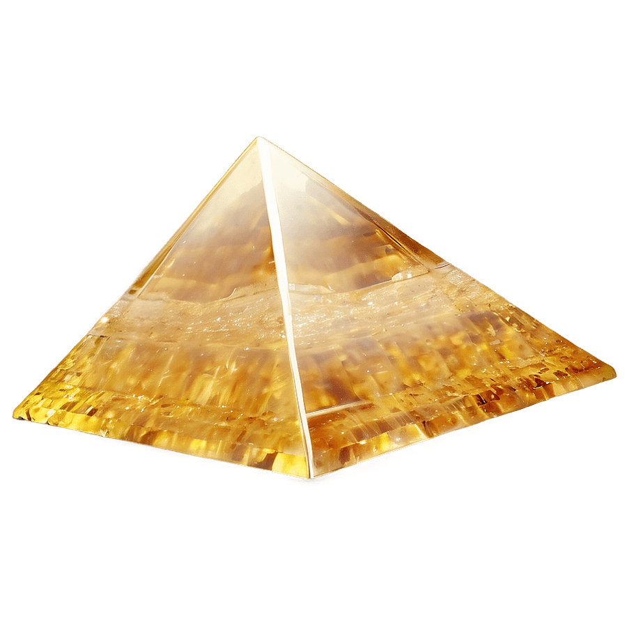 Citrine Pyramid PNG xsh