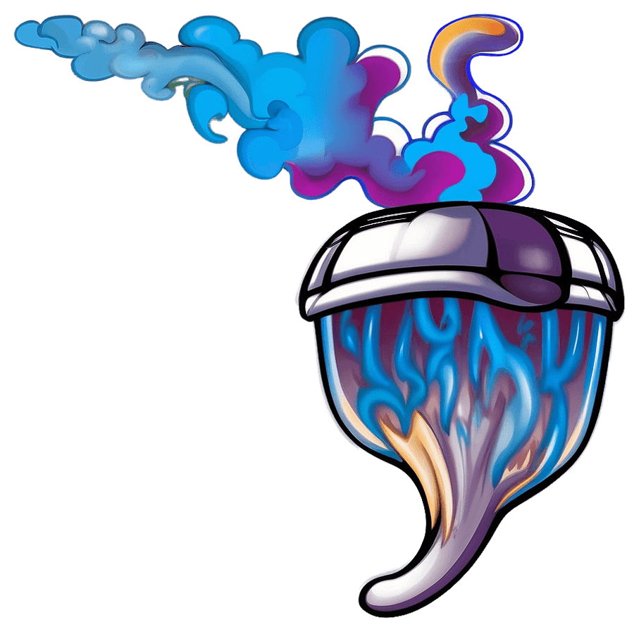 Cartoon Smoke Burst PNG qtc