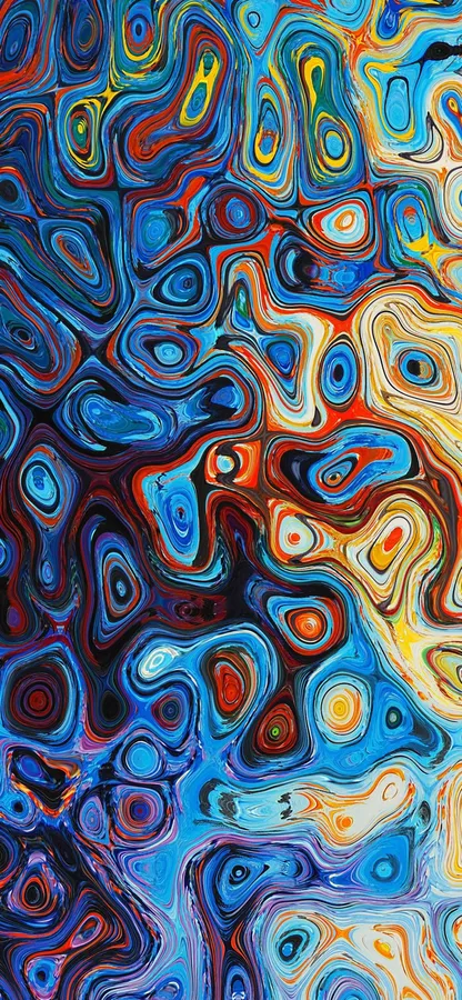 Cool Blue Abstract Iphone
