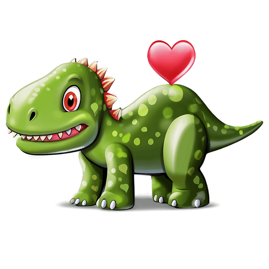 Dino Love Cute PNG trm13