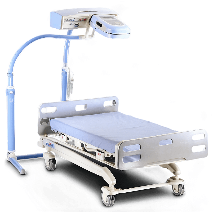 Luxury Hospital Bed PNG yaw34