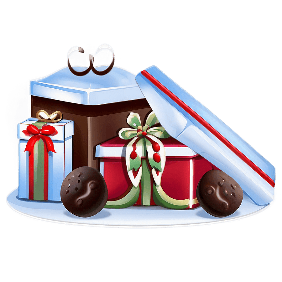 Chocolate Christmas Gift PNG gnu