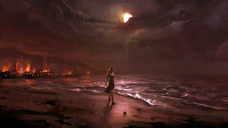 Tranquil Night at the Beach
