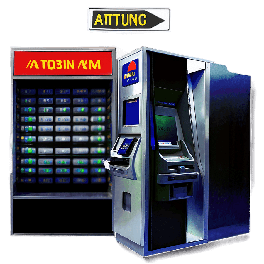 Digital ATM Screen PNG nqe
