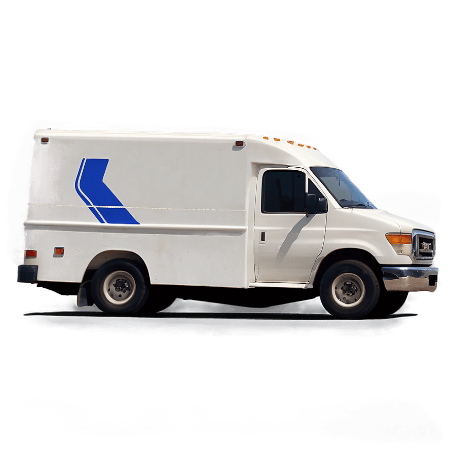 Minimalist Mail Truck Logo PNG vra