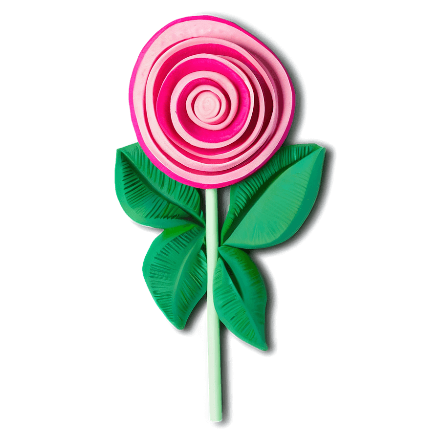 Whimsical Rolled Flower Creation PNG noj